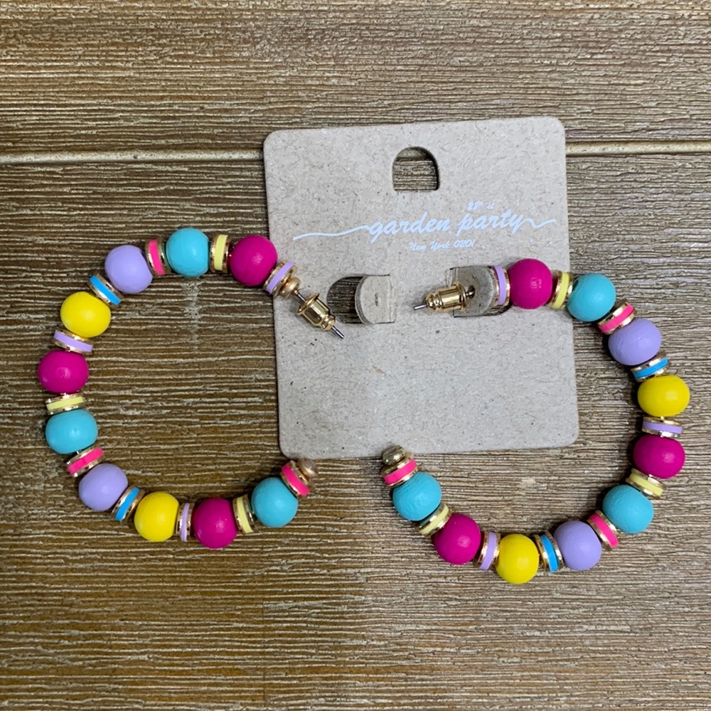 Beaded, earrings,